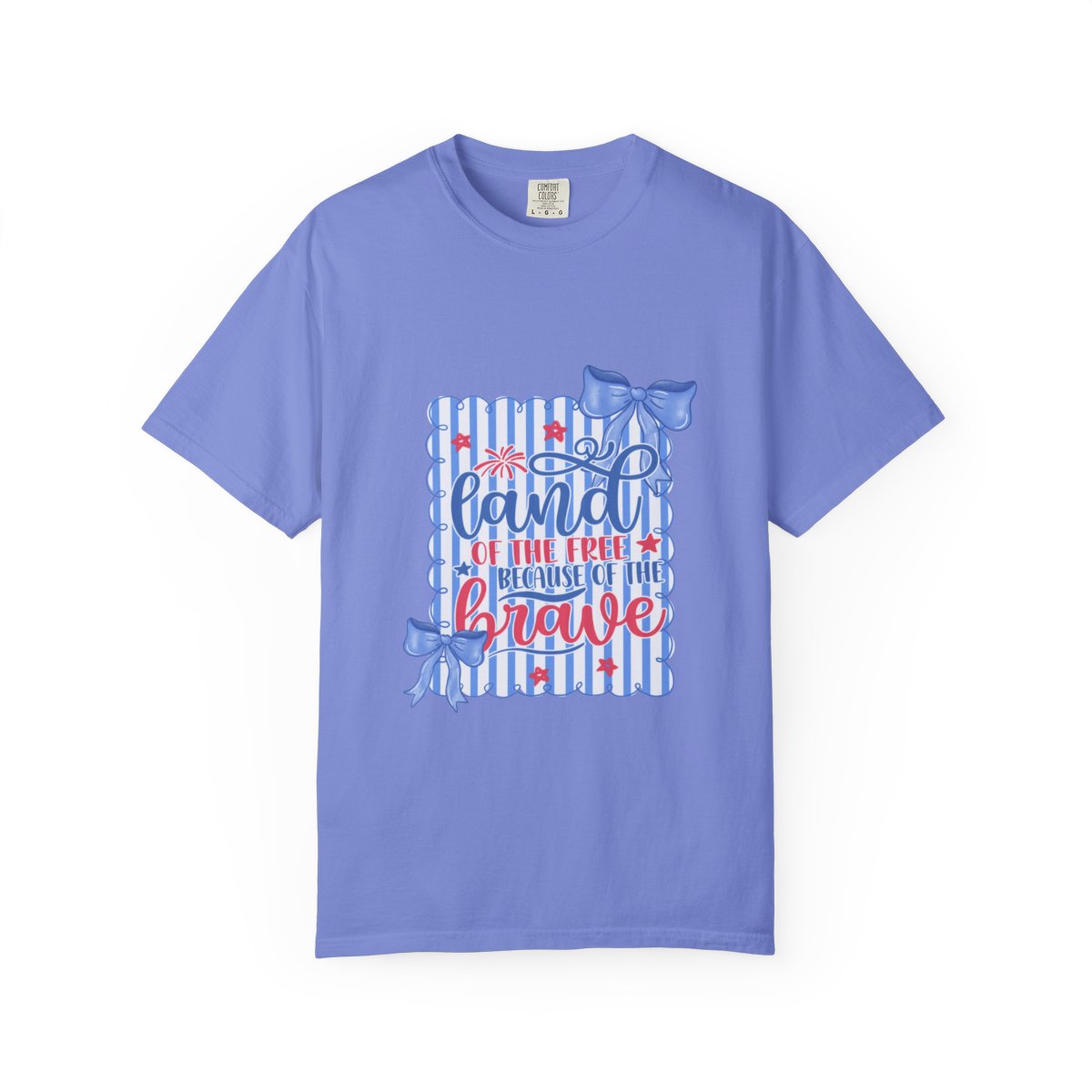 Land of the Free Patriotic Shirt, Customizable USA T-Shirt, Independence Day Tee, Soft Cotton Top, Gift for Patriots, American Pride