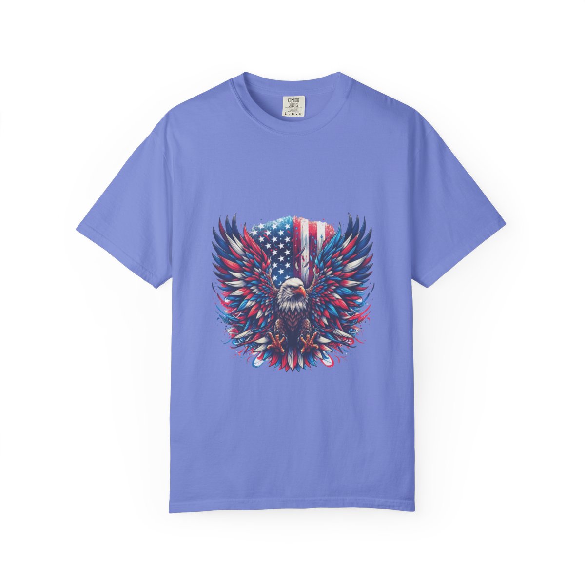Patriotic Eagle T-Shirt, American Flag Graphic Tee, 4th of July Shirt, USA Pride Apparel, Bald Eagle Design, Men's Women's Clothing