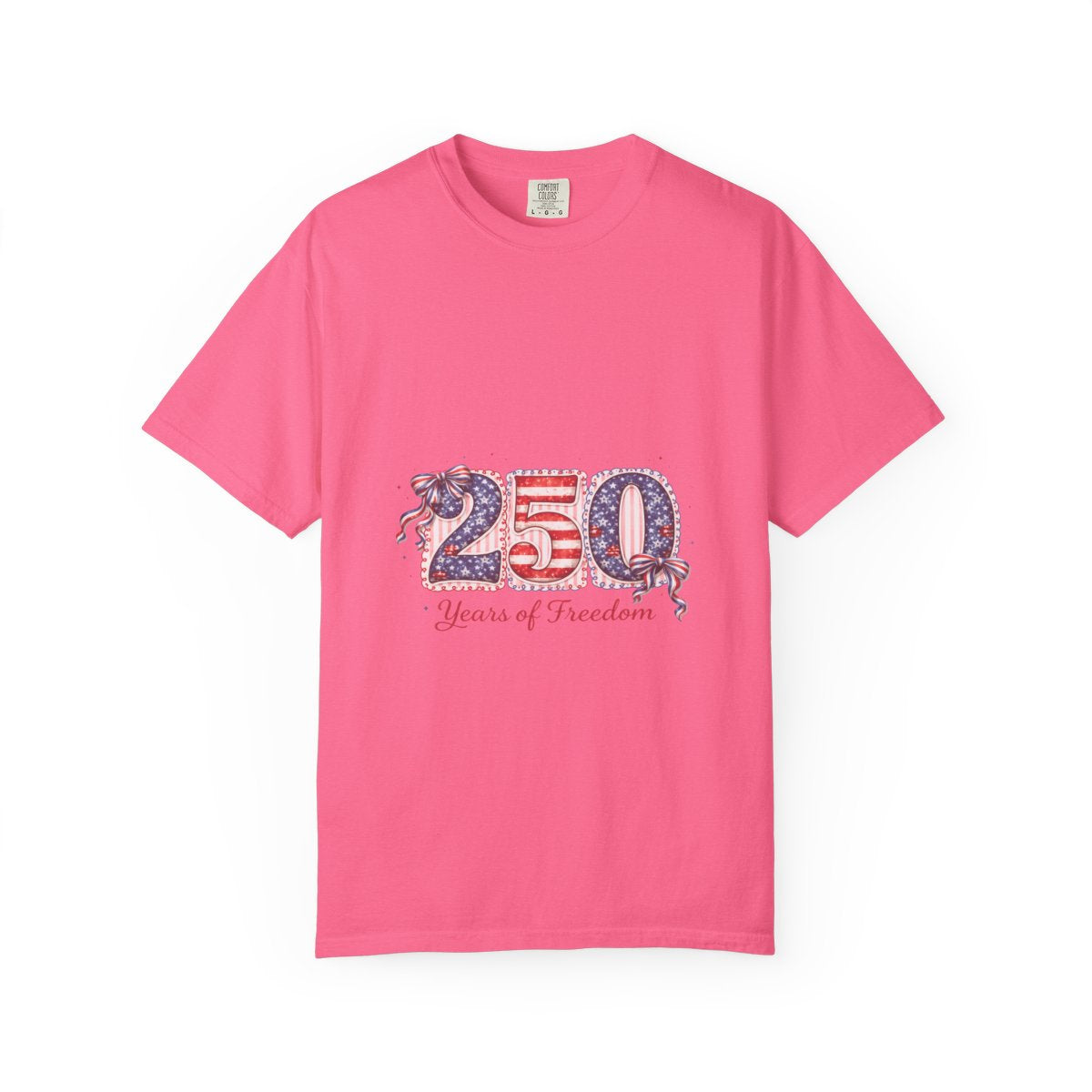250 Years of Freedom Shirt, Patriotic Graphic Tee, American Flag Design T-Shirt, Independence Day Shirt, Fourth of July Tee