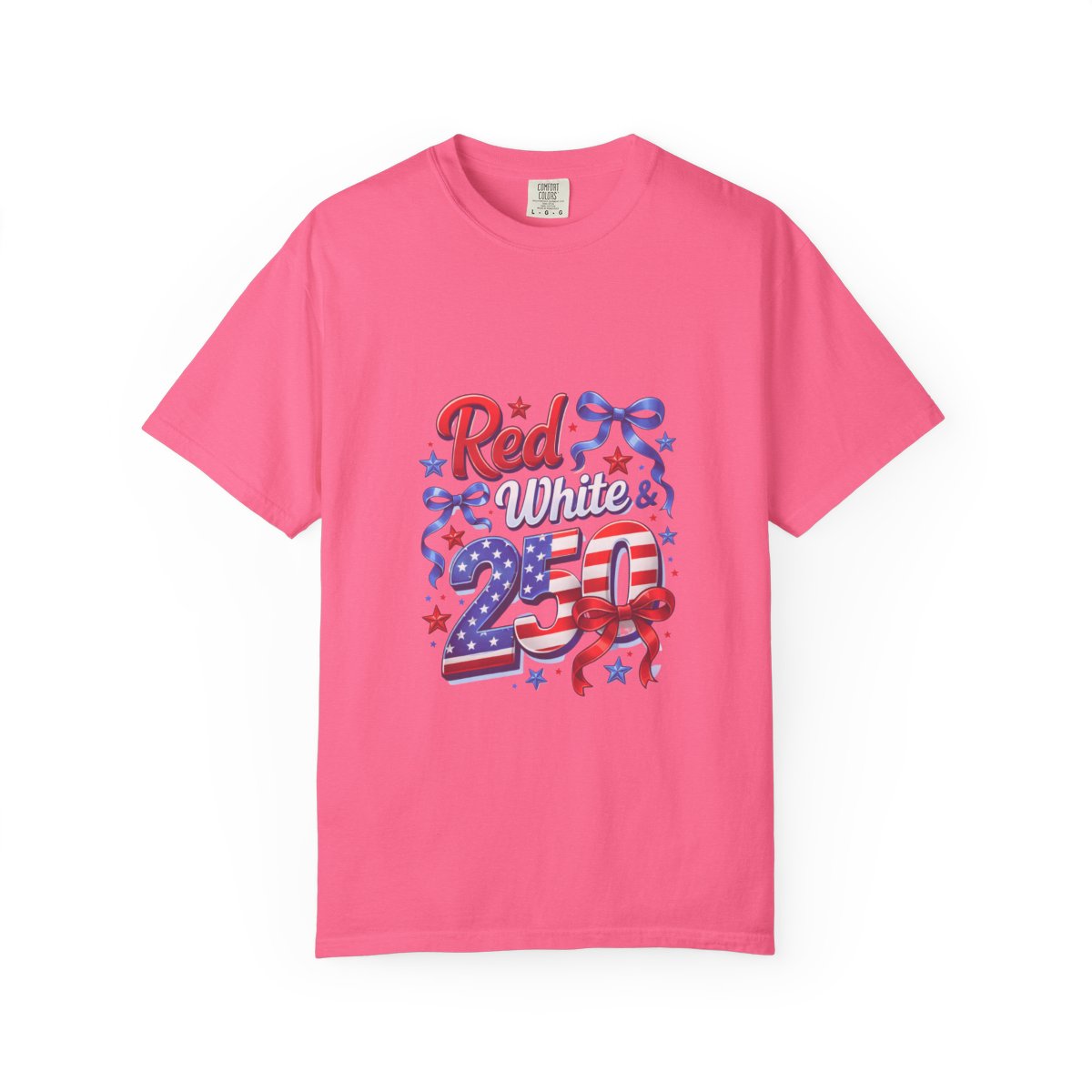 Patriotic 250th Celebration Shirt, Red White & Blue Tee, USA Anniversary T-Shirt, Independence Day Apparel, 4th of July Gift, Graphic Tee