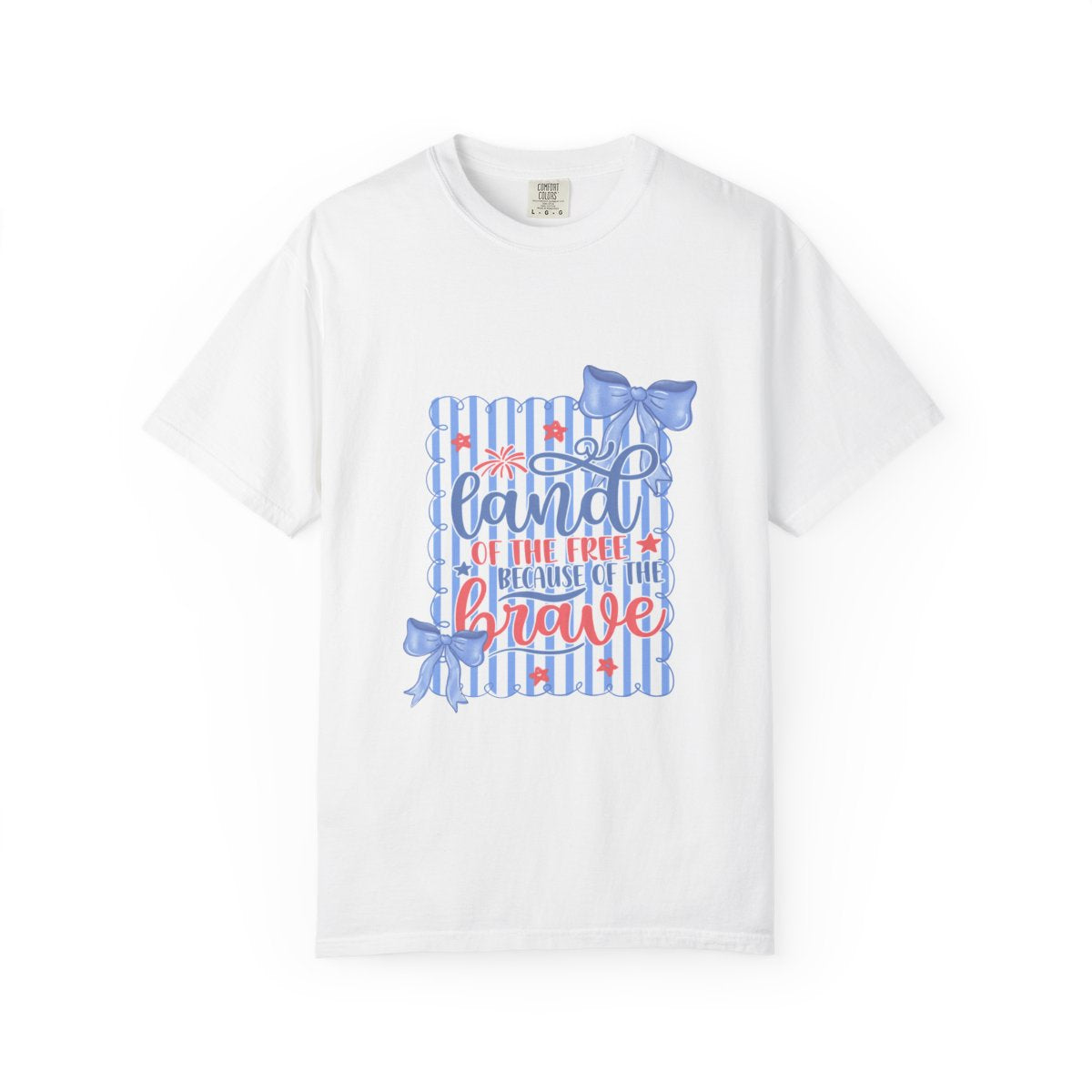 Land of the Free Patriotic Shirt, Customizable USA T-Shirt, Independence Day Tee, Soft Cotton Top, Gift for Patriots, American Pride