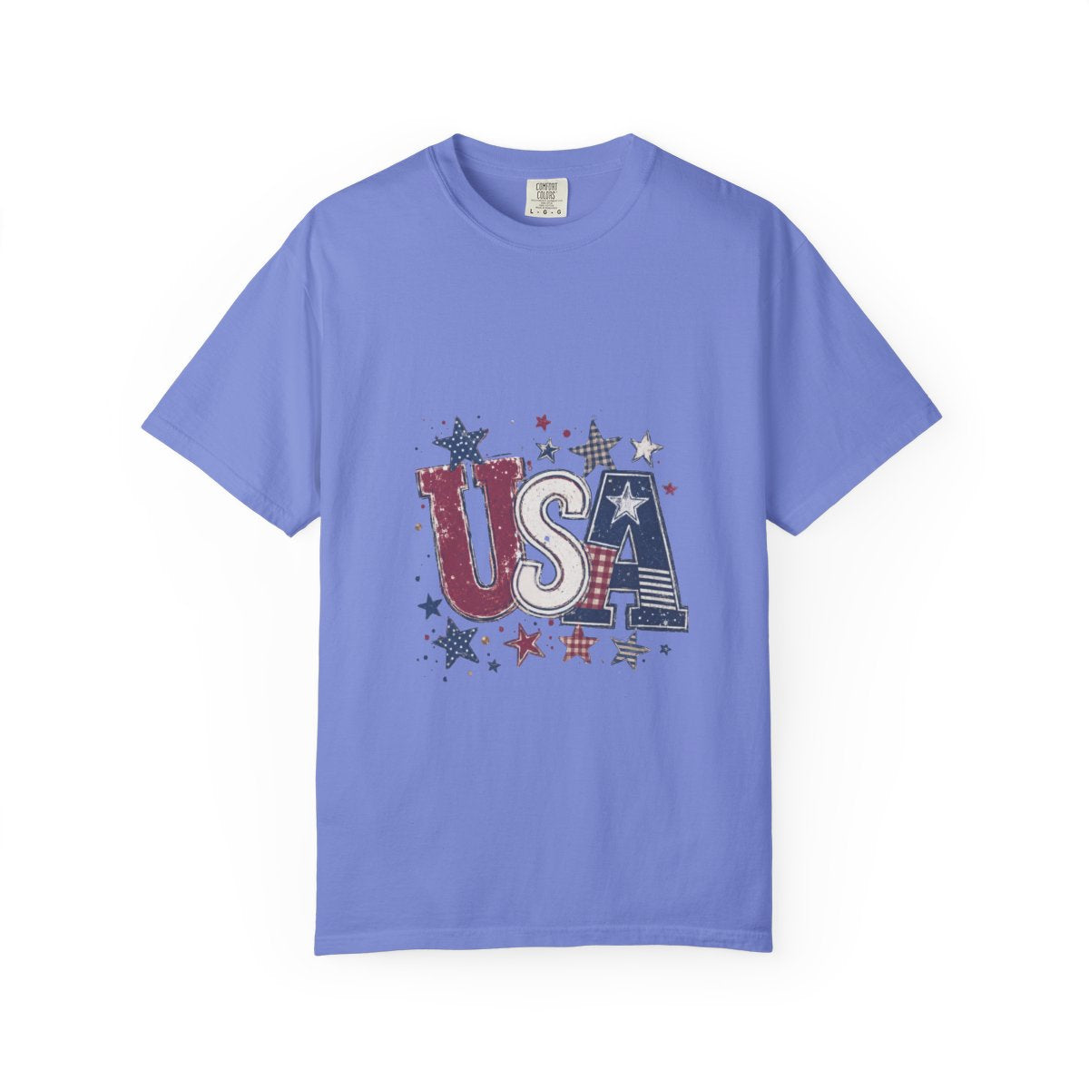 USA Patriotic T-shirt, Vintage Stars & Stripes Tee, Independence Day Clothing, Retro American Pride Shirt, Red White Blue Apparel