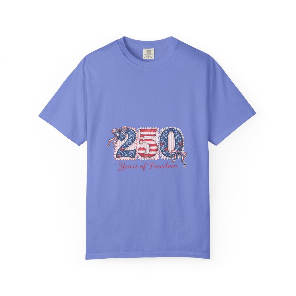 250 Years of Freedom Shirt, Patriotic Graphic Tee, American Flag Design T-Shirt, Independence Day Shirt, Fourth of July Tee