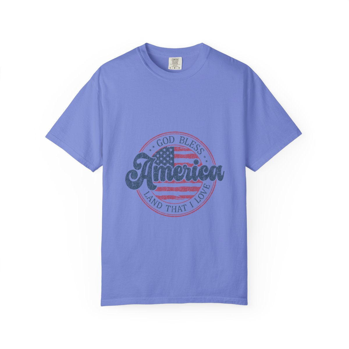 Patriotic God Bless America Shirt, USA Flag Graphic Tee, American Pride T-Shirt, Independence Day Apparel, Gift for Veterans