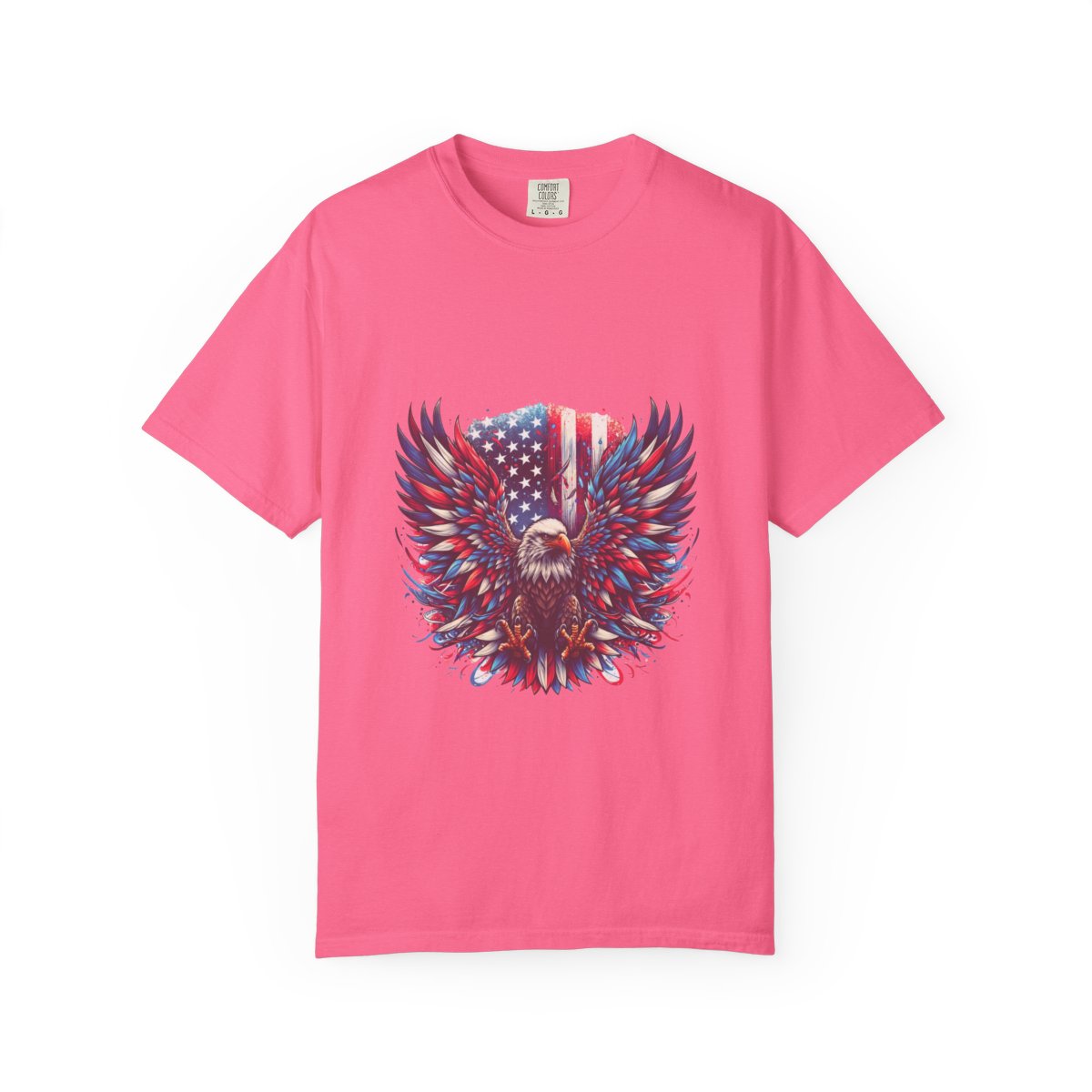 Patriotic Eagle T-Shirt, American Flag Graphic Tee, 4th of July Shirt, USA Pride Apparel, Bald Eagle Design, Men's Women's Clothing