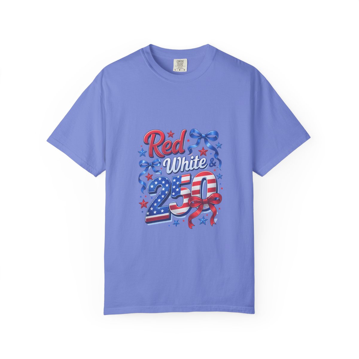 Patriotic 250th Celebration Shirt, Red White & Blue Tee, USA Anniversary T-Shirt, Independence Day Apparel, 4th of July Gift, Graphic Tee