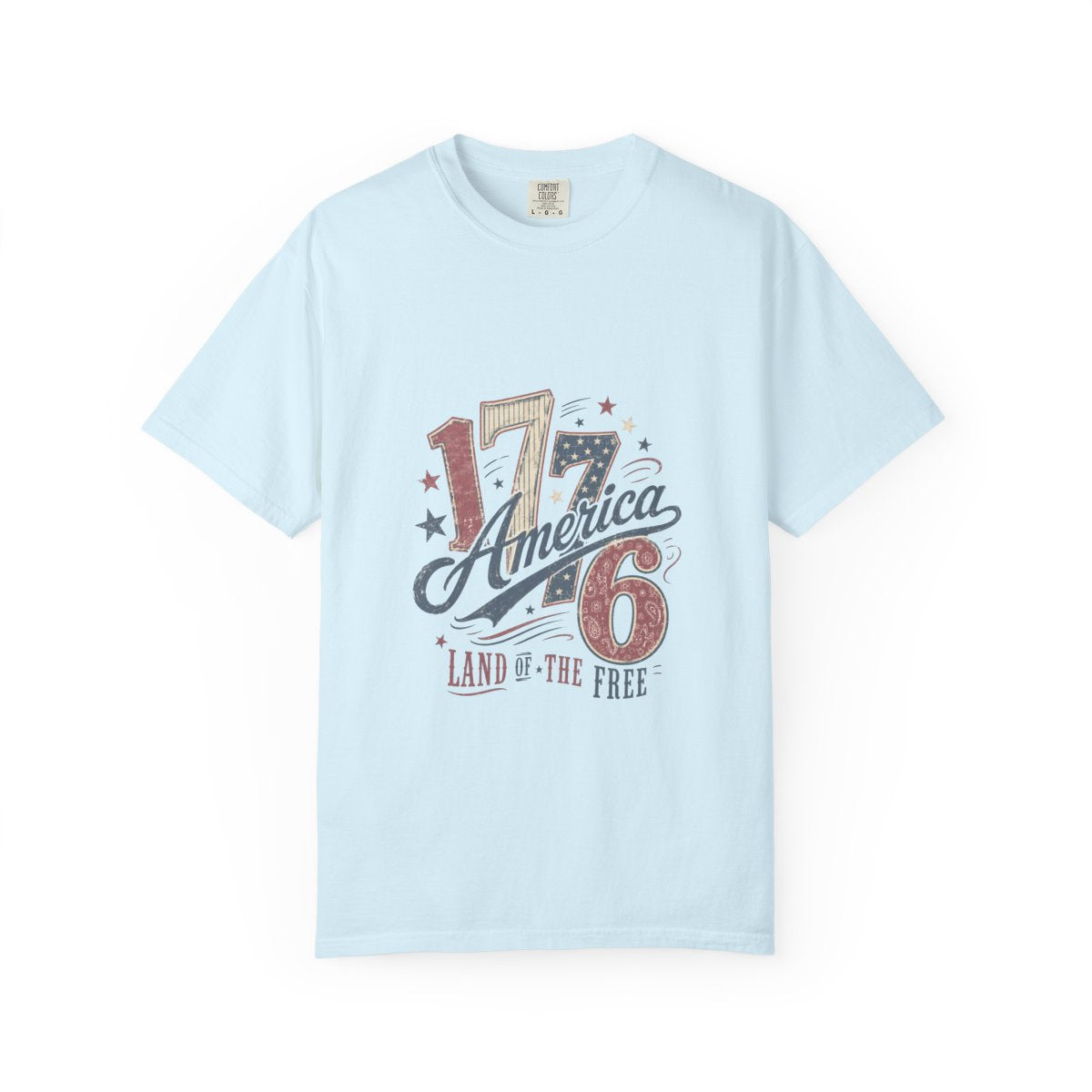 Vintage USA 1776 T-Shirt, Patriotic American Design, Land of the Free Tee, Independence Day Shirt, 4th of July Top, Retro USA Shirt