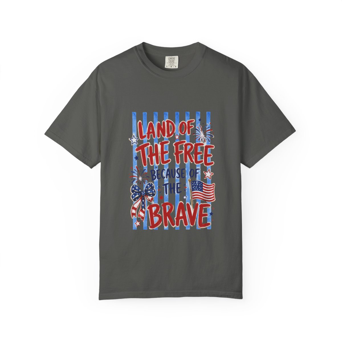Land of the Free T-Shirt, Patriotic 4th of July Tee, USA Freedom Shirt, Independence Day Gift, American Flag Apparel, Customizable Top
