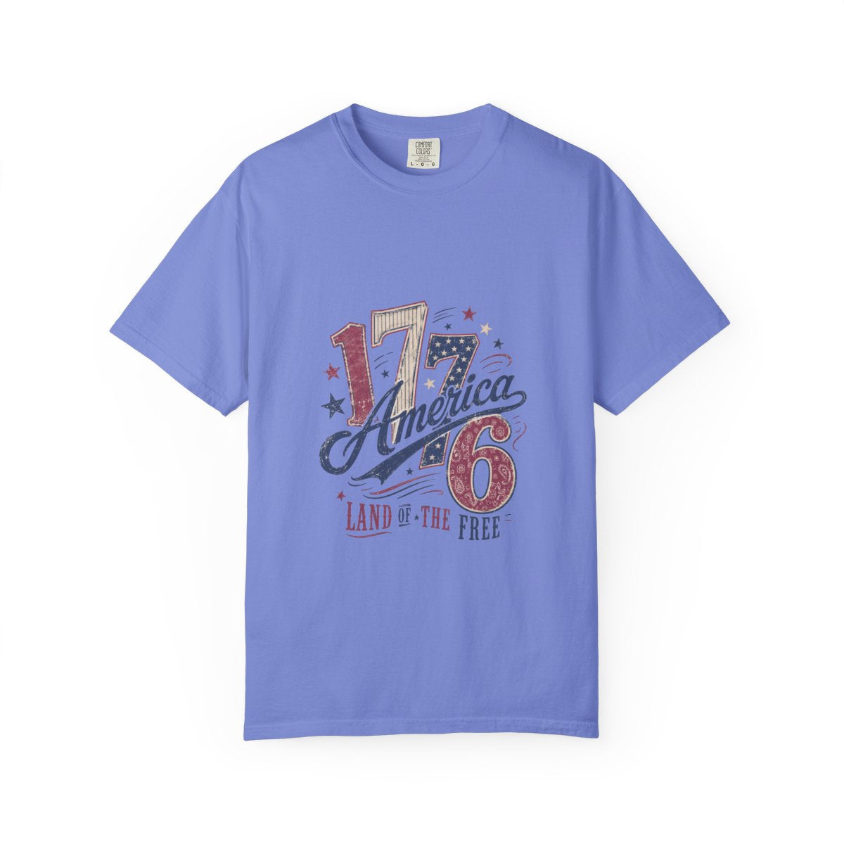 Vintage USA 1776 T-Shirt, Patriotic American Design, Land of the Free Tee, Independence Day Shirt, 4th of July Top, Retro USA Shirt