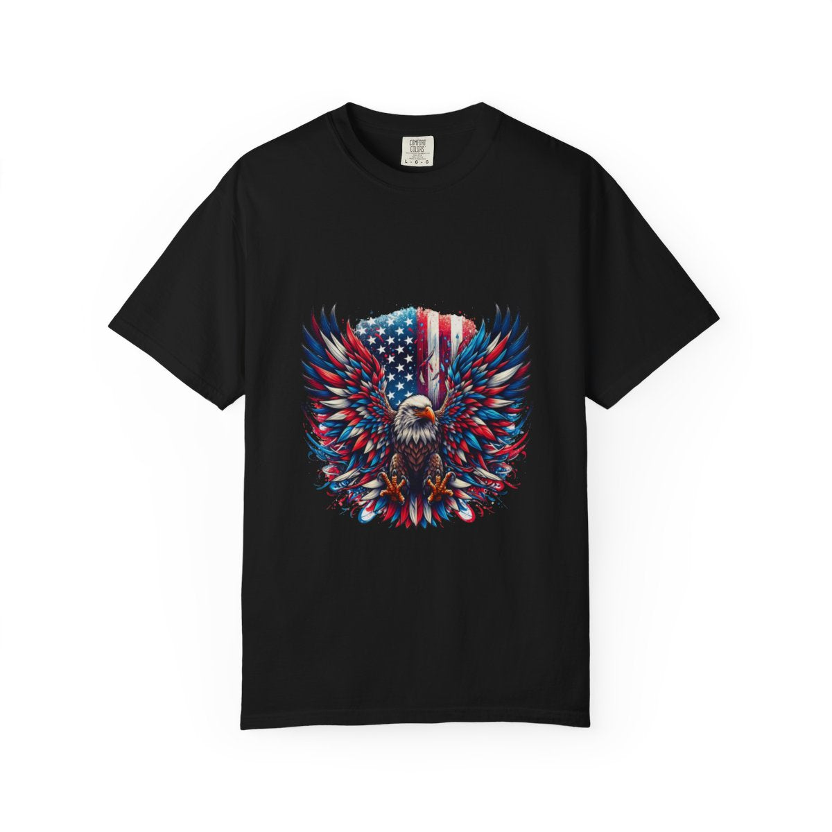 Patriotic Eagle T-Shirt, American Flag Graphic Tee, 4th of July Shirt, USA Pride Apparel, Bald Eagle Design, Men's Women's Clothing