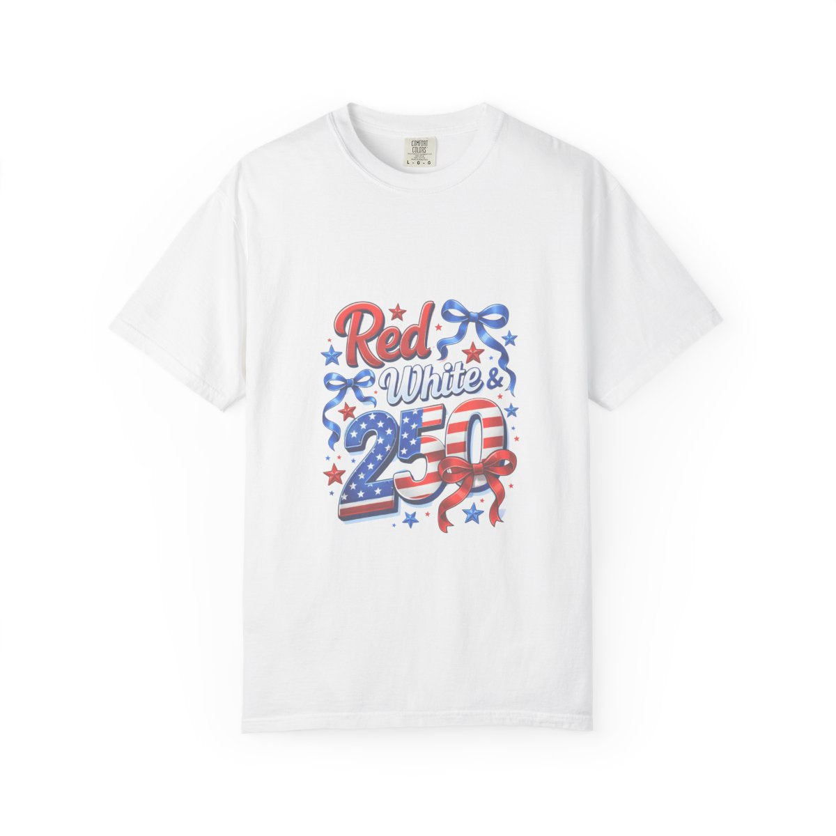 Patriotic 250th Celebration Shirt, Red White & Blue Tee, USA Anniversary T-Shirt, Independence Day Apparel, 4th of July Gift, Graphic Tee