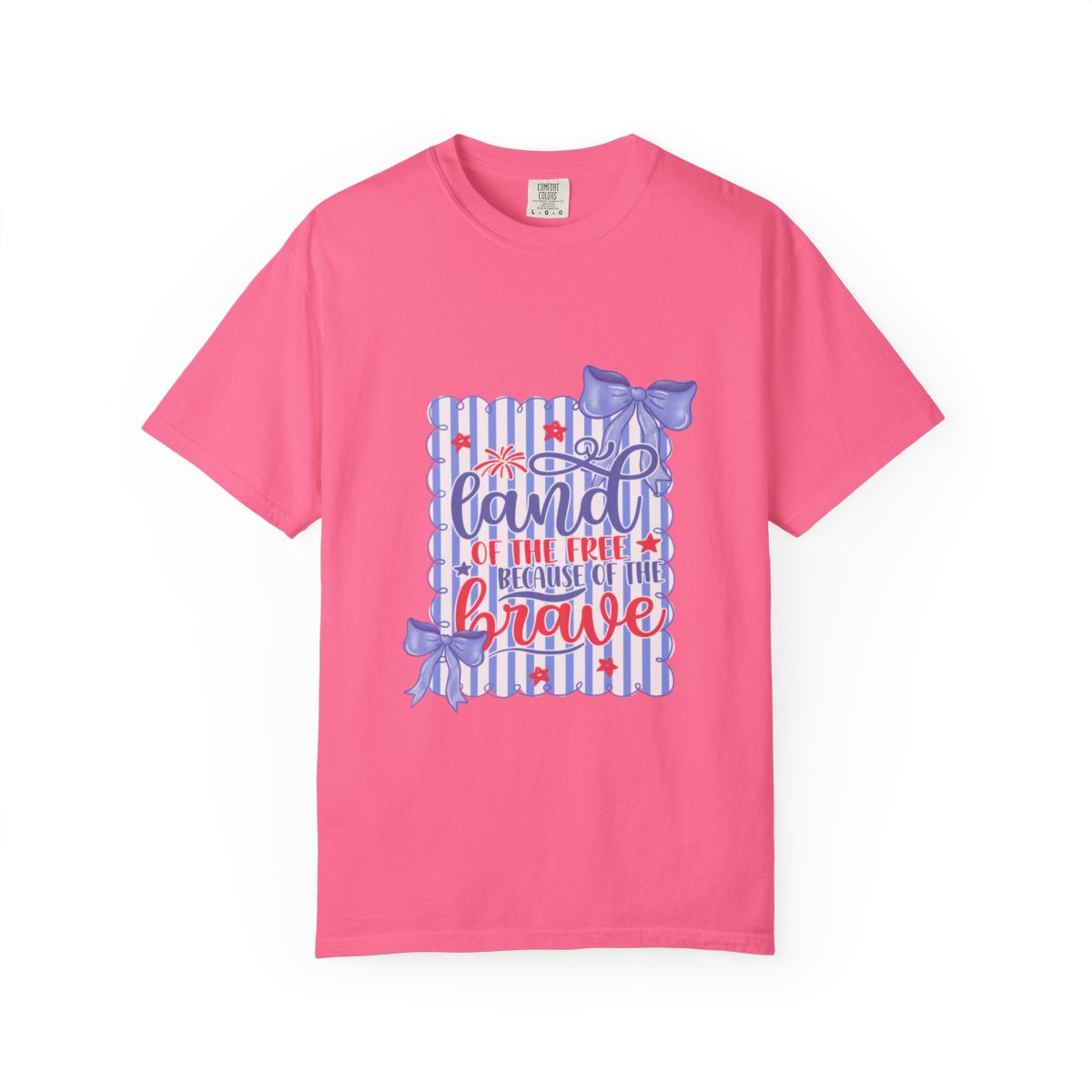 Land of the Free Patriotic Shirt, Customizable USA T-Shirt, Independence Day Tee, Soft Cotton Top, Gift for Patriots, American Pride
