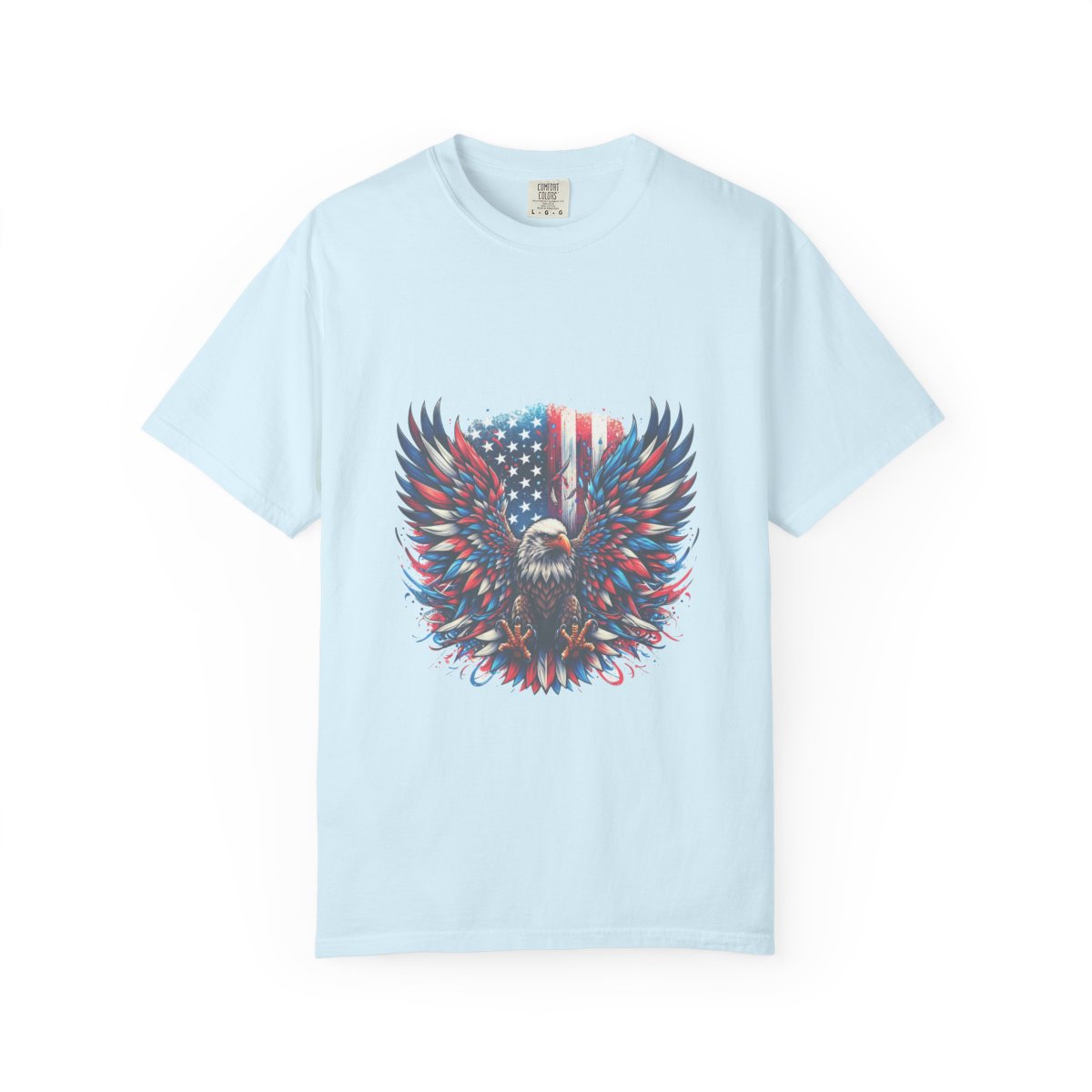 Patriotic Eagle T-Shirt, American Flag Graphic Tee, 4th of July Shirt, USA Pride Apparel, Bald Eagle Design, Men's Women's Clothing