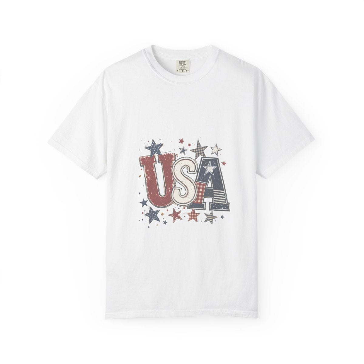 USA Patriotic T-shirt, Vintage Stars & Stripes Tee, Independence Day Clothing, Retro American Pride Shirt, Red White Blue Apparel