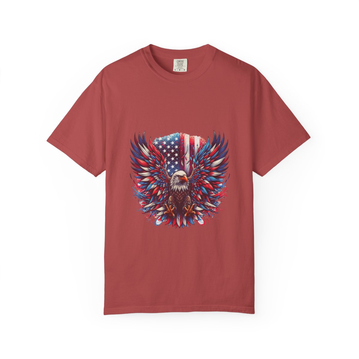 Patriotic Eagle T-Shirt, American Flag Graphic Tee, 4th of July Shirt, USA Pride Apparel, Bald Eagle Design, Men's Women's Clothing