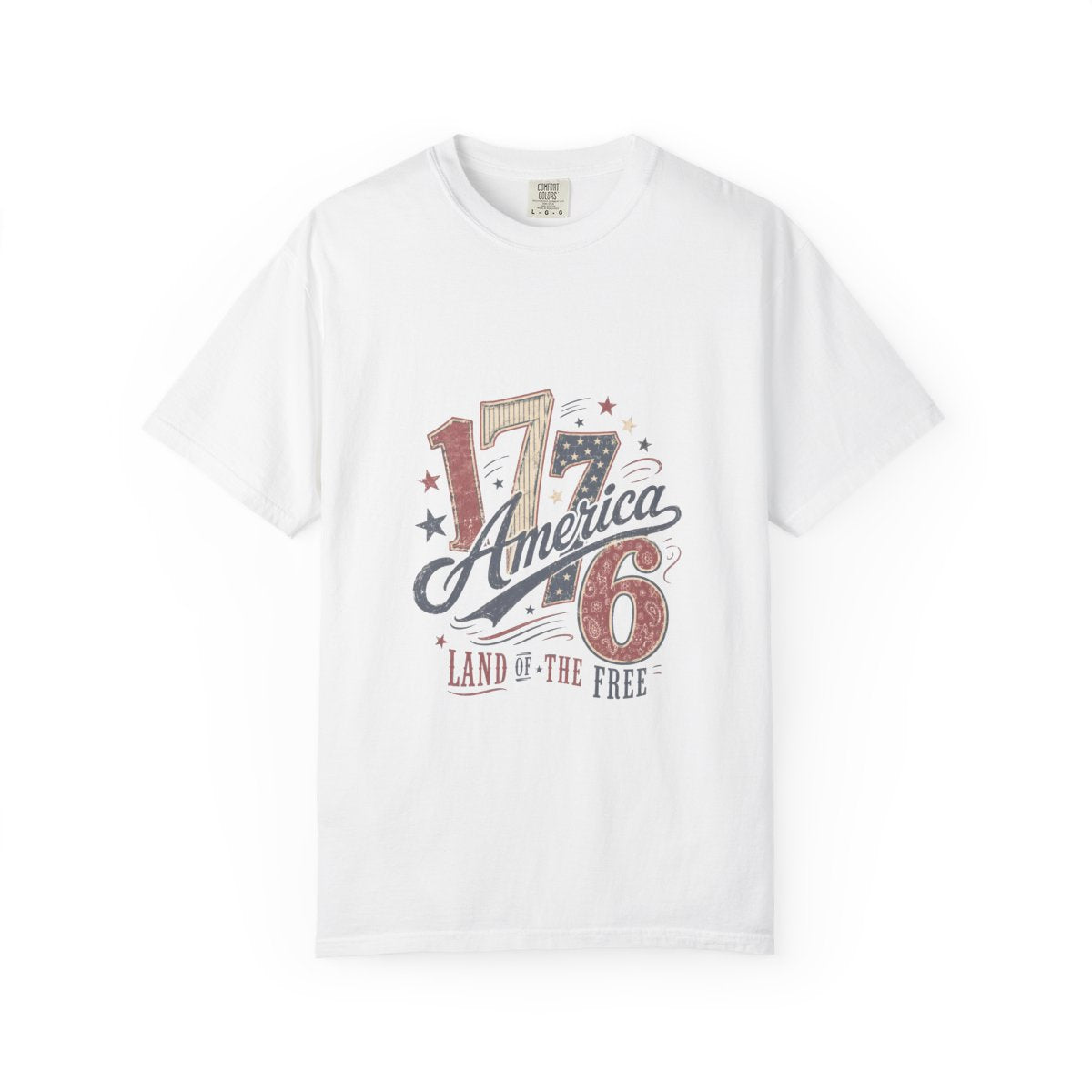 Vintage USA 1776 T-Shirt, Patriotic American Design, Land of the Free Tee, Independence Day Shirt, 4th of July Top, Retro USA Shirt