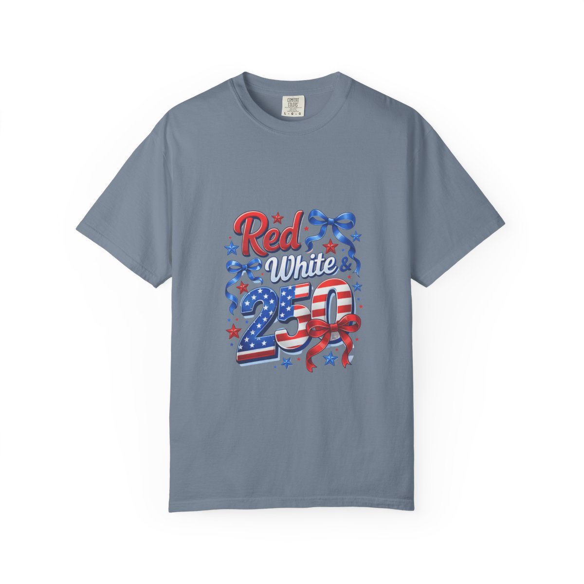 Patriotic 250th Celebration Shirt, Red White & Blue Tee, USA Anniversary T-Shirt, Independence Day Apparel, 4th of July Gift, Graphic Tee