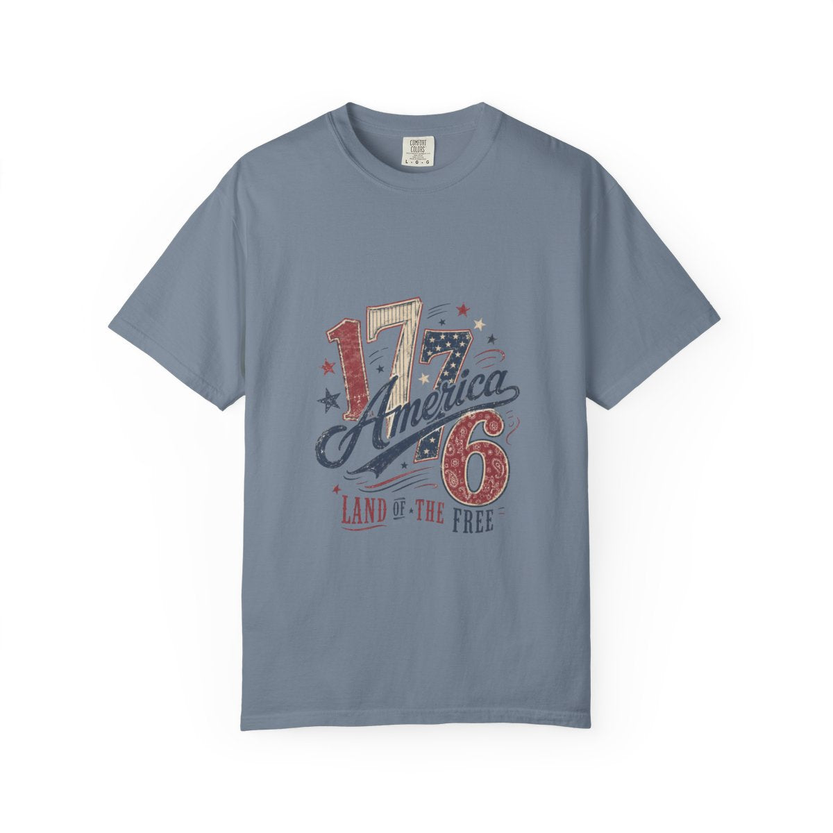 Vintage USA 1776 T-Shirt, Patriotic American Design, Land of the Free Tee, Independence Day Shirt, 4th of July Top, Retro USA Shirt