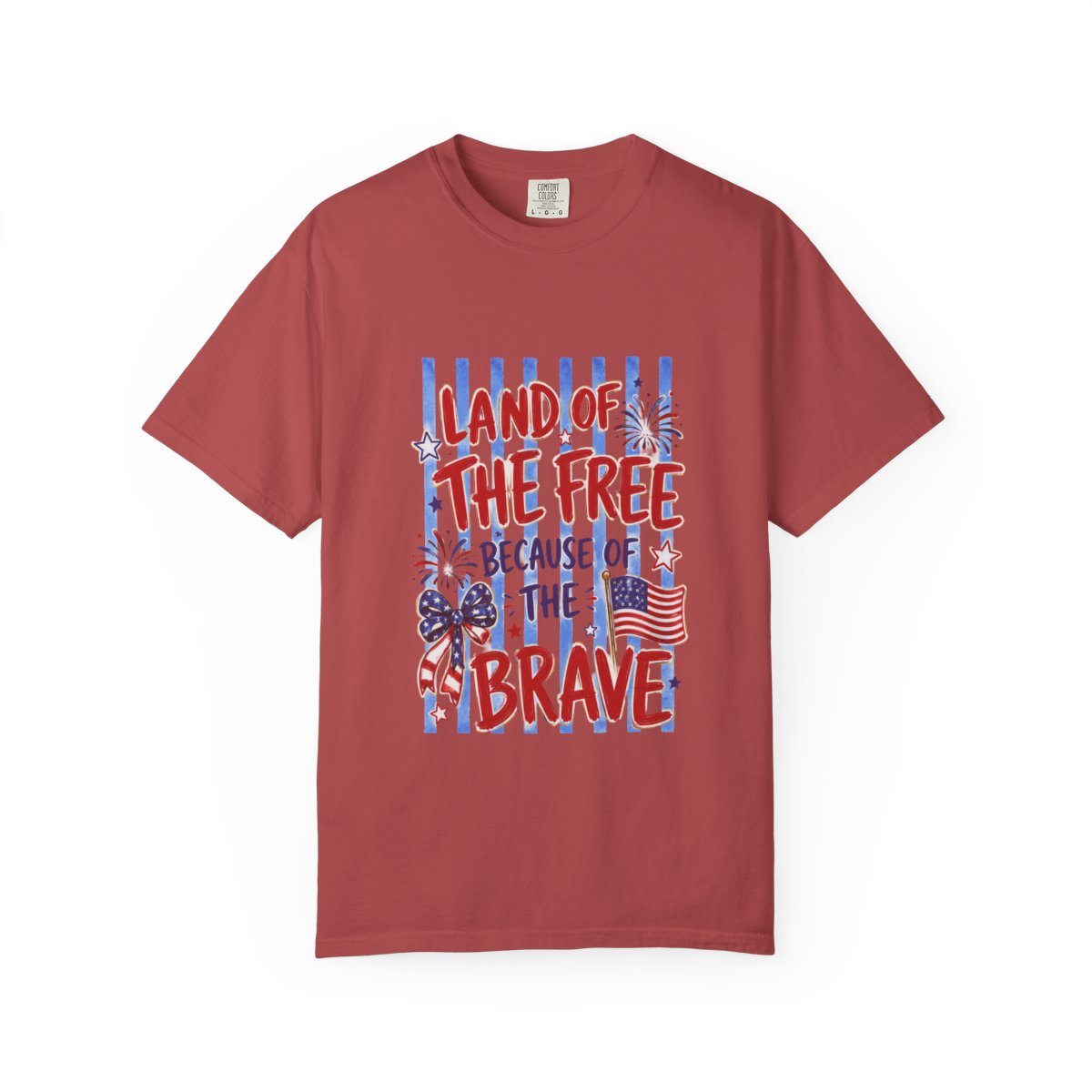 Land of the Free T-Shirt, Patriotic 4th of July Tee, USA Freedom Shirt, Independence Day Gift, American Flag Apparel, Customizable Top