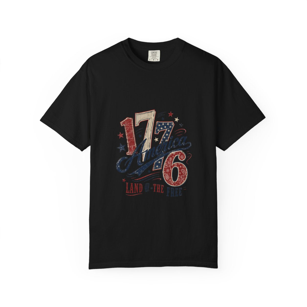 Vintage USA 1776 T-Shirt, Patriotic American Design, Land of the Free Tee, Independence Day Shirt, 4th of July Top, Retro USA Shirt