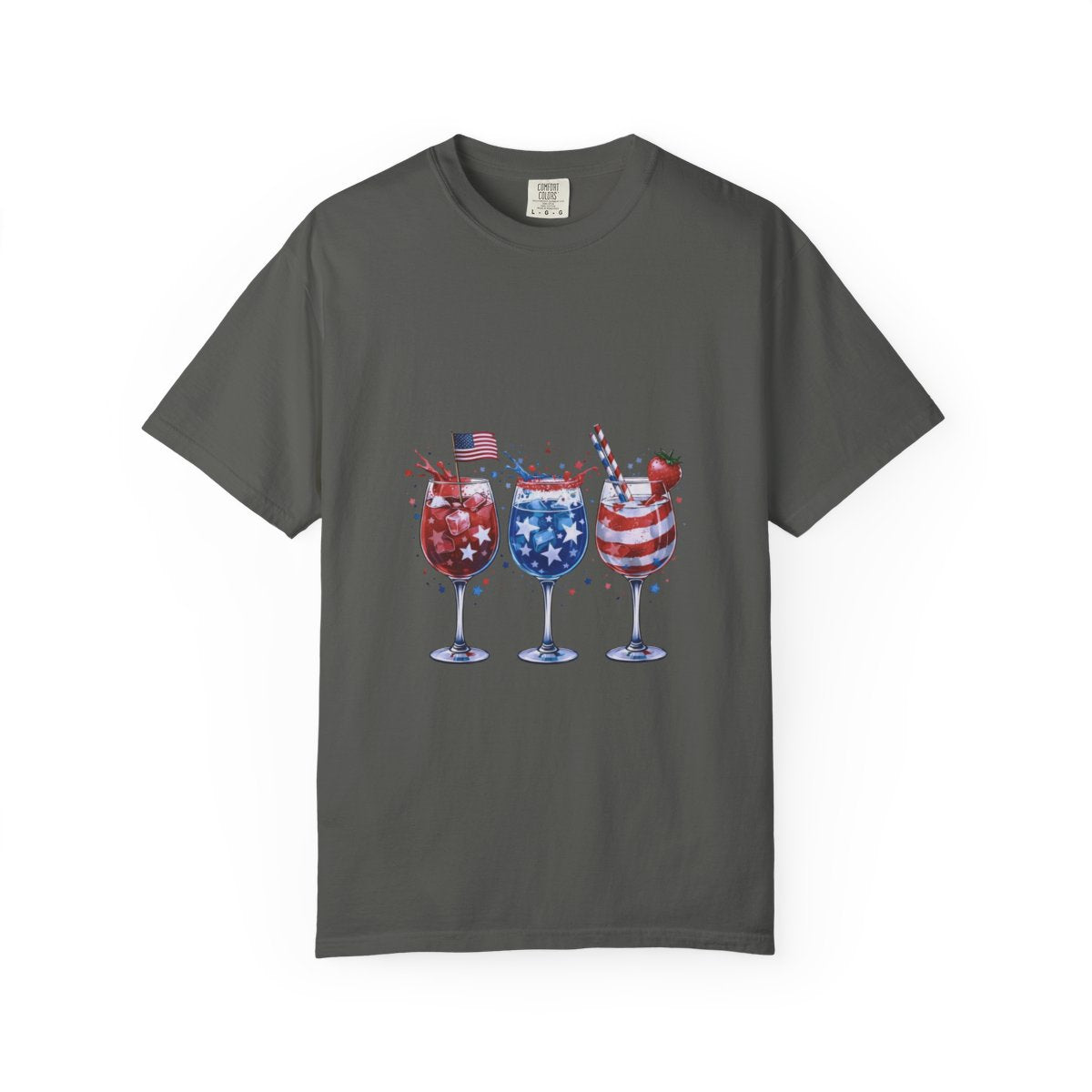 Patriotic Drinkware Design, Fourth of July Party, USA Themed Glasses, Fun Summer BBQ Decor, Independence Day Gift Idea, Watercolor Art