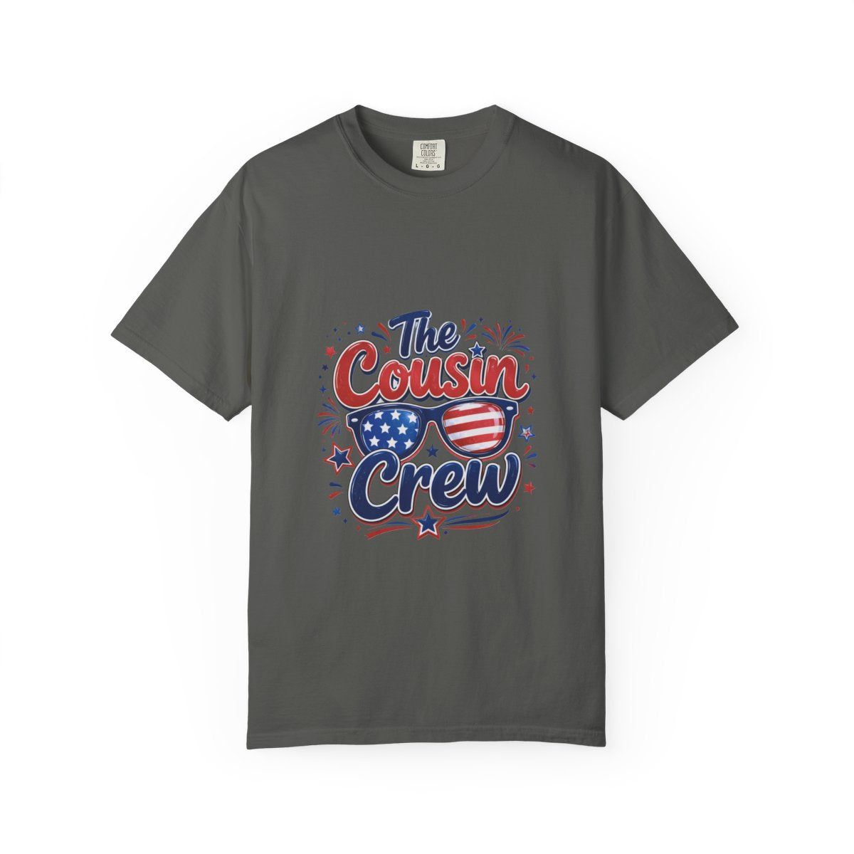 Patriotic Cousin Crew Shirt, July 4th Family Matching Tees, American Flag Sunglasses Graphic, Independence Day Outfit
