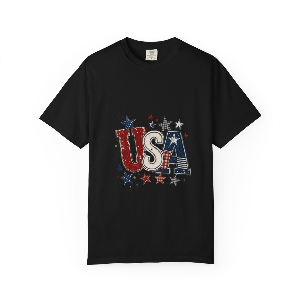 USA Patriotic T-shirt, Vintage Stars & Stripes Tee, Independence Day Clothing, Retro American Pride Shirt, Red White Blue Apparel