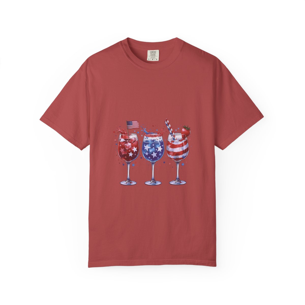 Patriotic Drinkware Design, Fourth of July Party, USA Themed Glasses, Fun Summer BBQ Decor, Independence Day Gift Idea, Watercolor Art