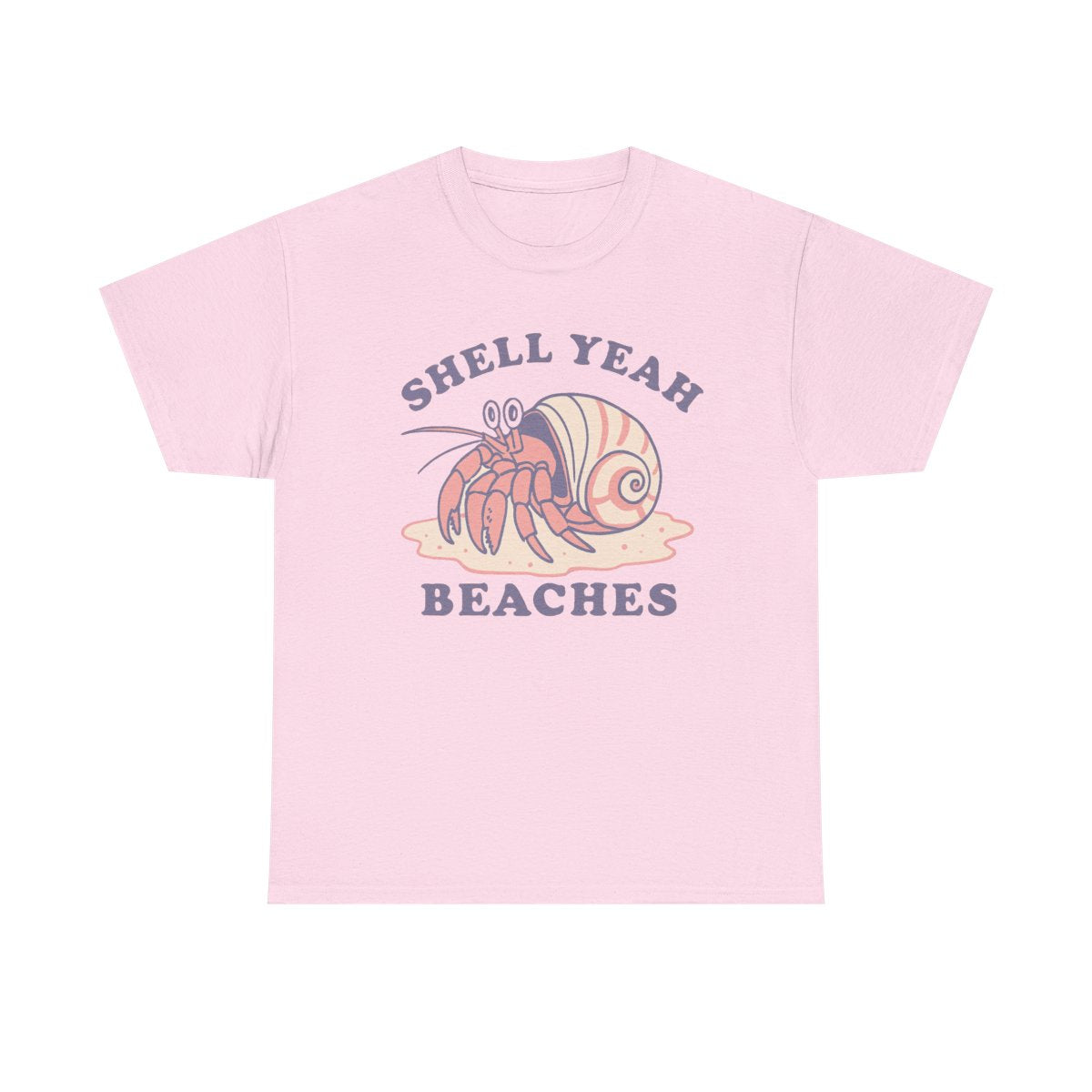 Shell Yeah Beaches T-Shirt – Funny Beach Graphic Tee, Summer Vacation Shirt, Coastal Vibes Apparel