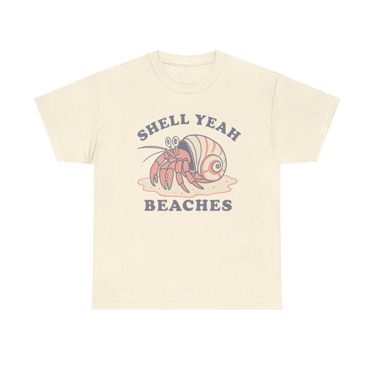 Shell Yeah Beaches T-Shirt – Funny Beach Graphic Tee, Summer Vacation Shirt, Coastal Vibes Apparel