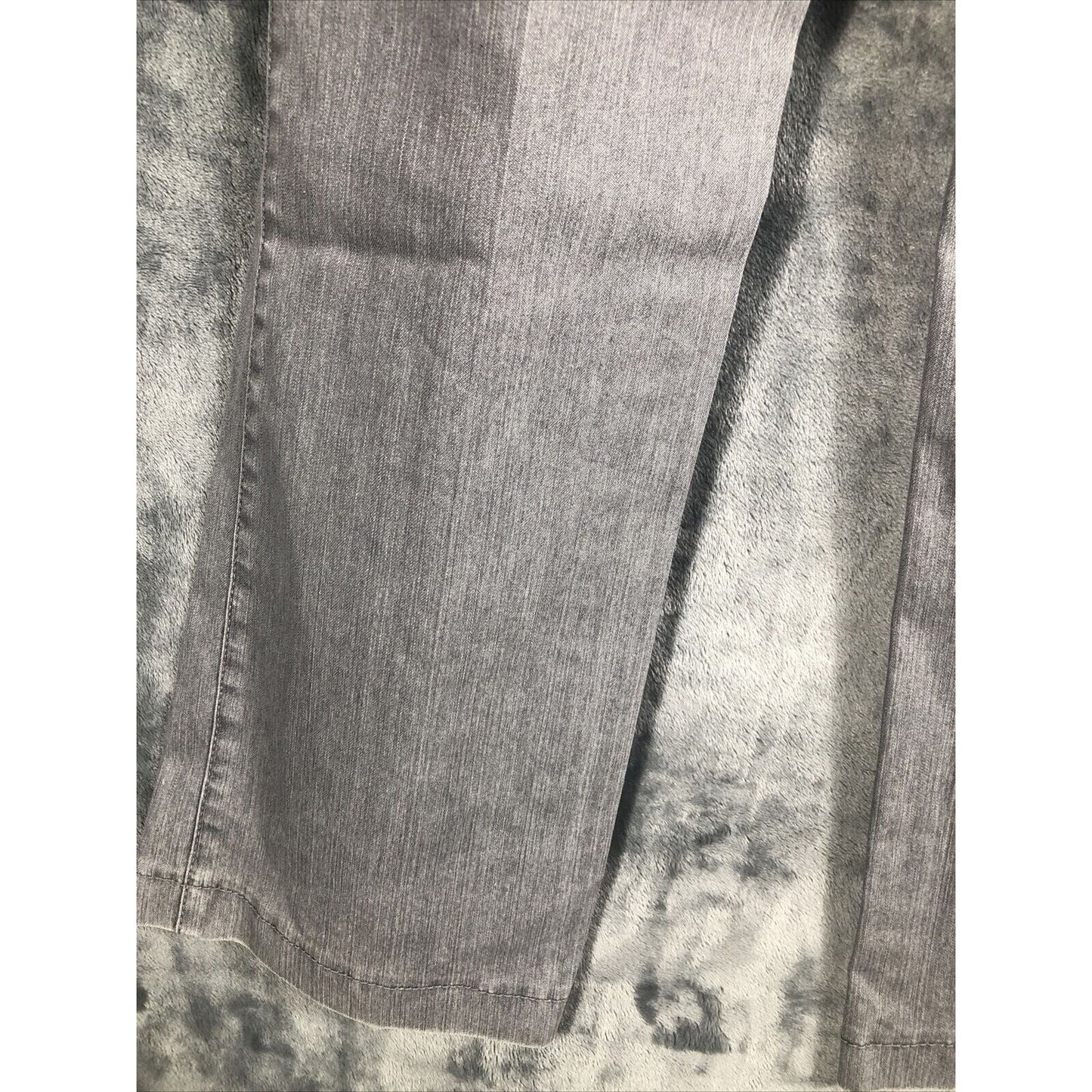Jacky Vanilia Becky Woman's Gray Denim Trouser Pants Size 14 With Zip