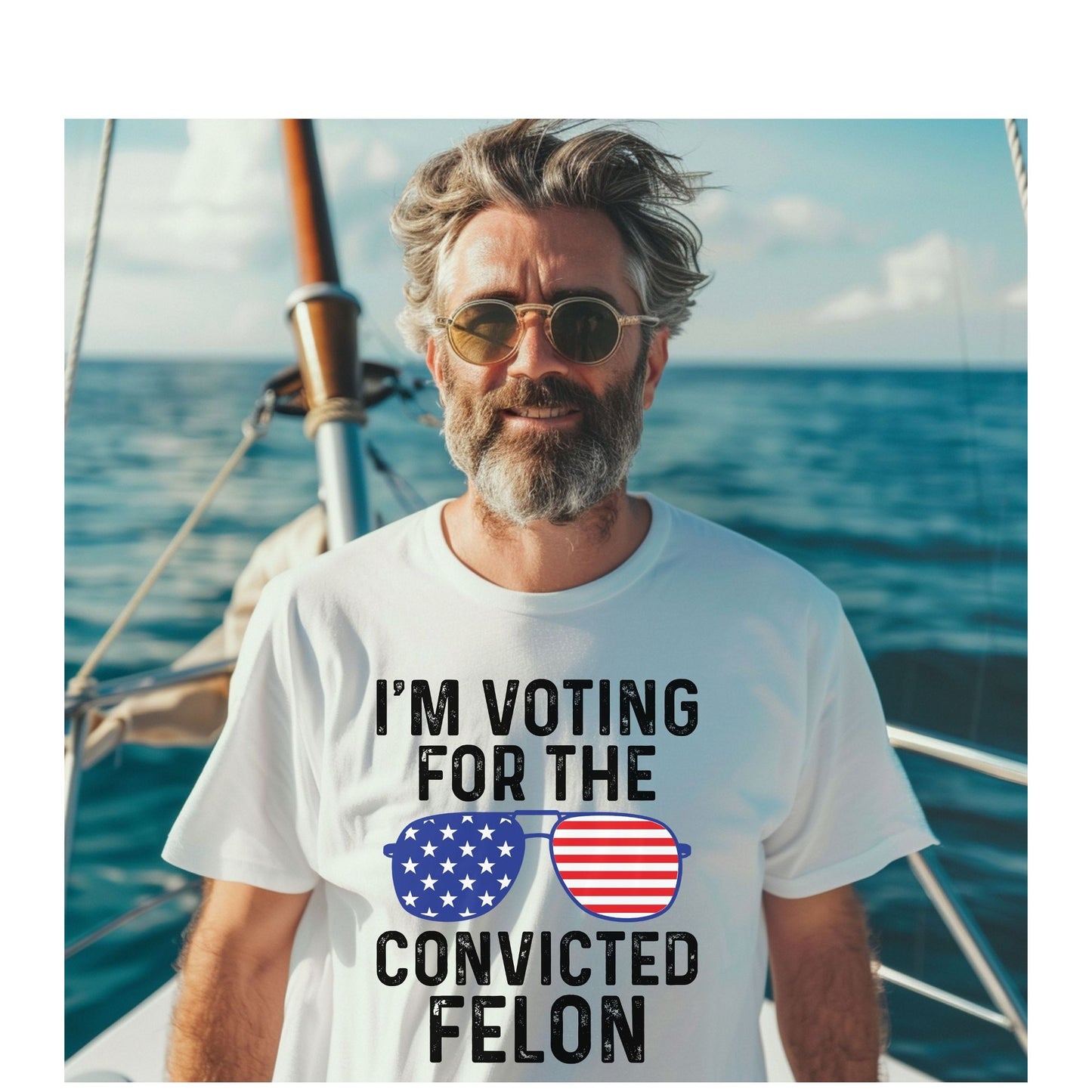 I'm Voting For The Felon Shirt Trump for President 2024 Sweatshirt Trump Nation Mugshot 47 Sweatshirt Republican Women Men Merica T Shirt