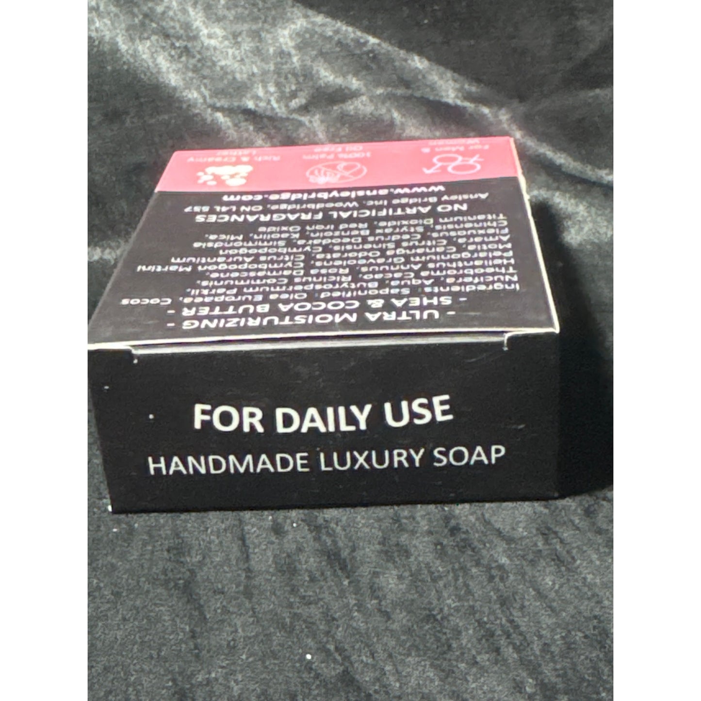 Ansley Bridge Rose Whisper Natural Soap 5oz - Ultra Moisturizing Shea & Cocoa Butter Floral Scent For Body/Face/Hair