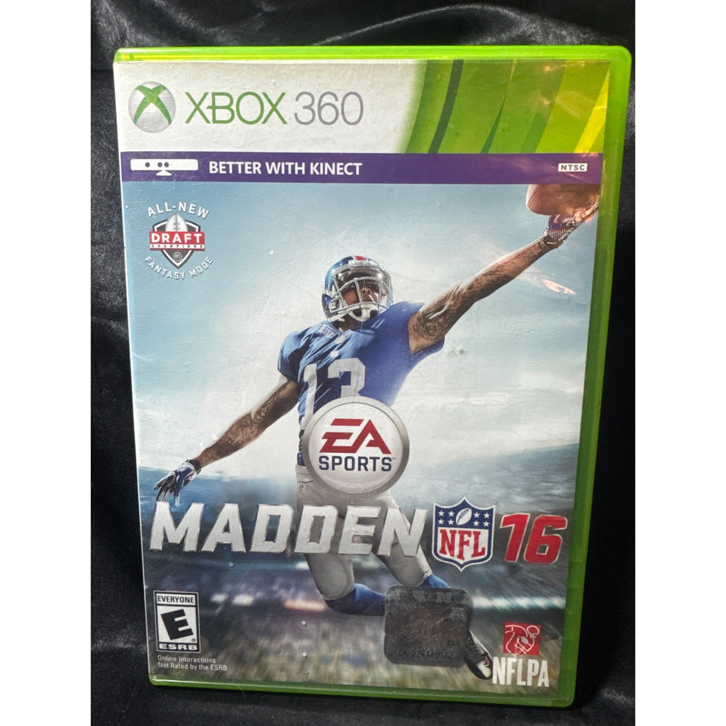 Madden NFL 16 Xbox 360 Game Complete In Case EA Sports Rated E