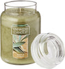 Yankee Candle Sage & Citrus Scented, Classic 22oz Large Jar Single Wick Candle, Over 110 Hours of Burn Time ,Ivory