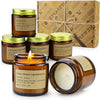 6 Pack Candles for Home Scented Aromatherapy Candles Gifts Set for Women Soy Wax Long Lasting Amber Jar Candles for Valentine Birthday Mother's Thanksgiving Day Present